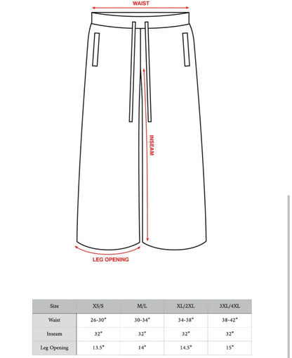 Black Blank wide leg Sweats