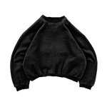 Black blank crewneck