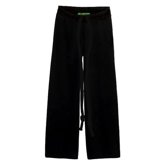 Black Blank wide leg Sweats