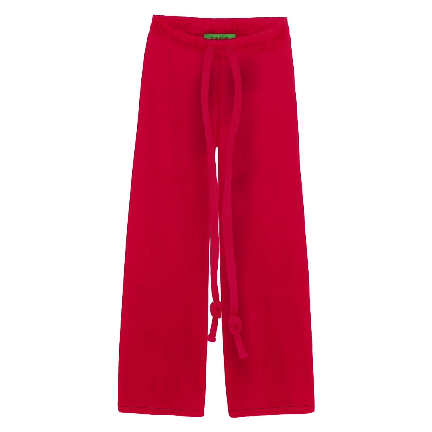 Red Blank wide leg sweats