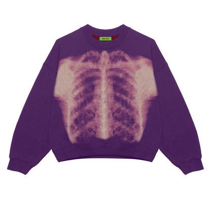 Purple X - Ray crewneck