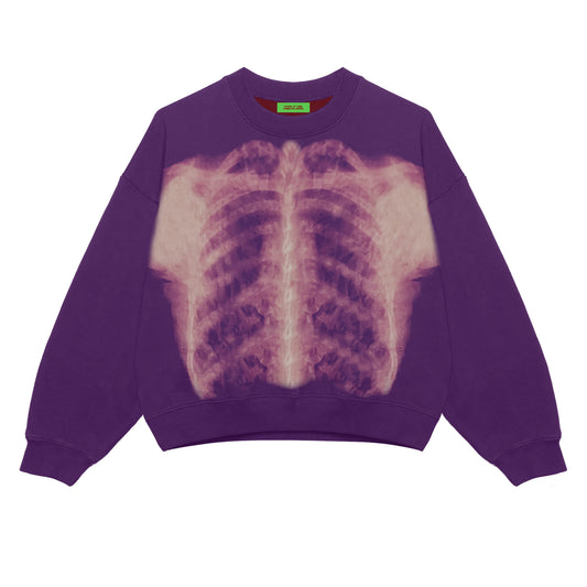 Purple X - Ray crewneck