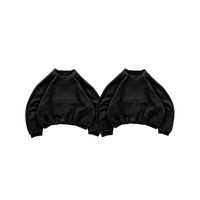 Black blank crewneck Two pack